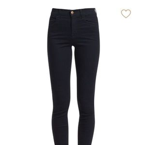 J Brand skinny high-rise Maria jeans in black